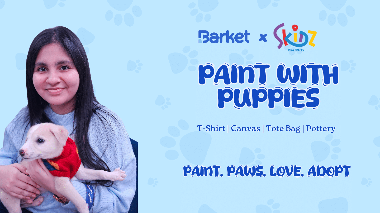 paint with puppies