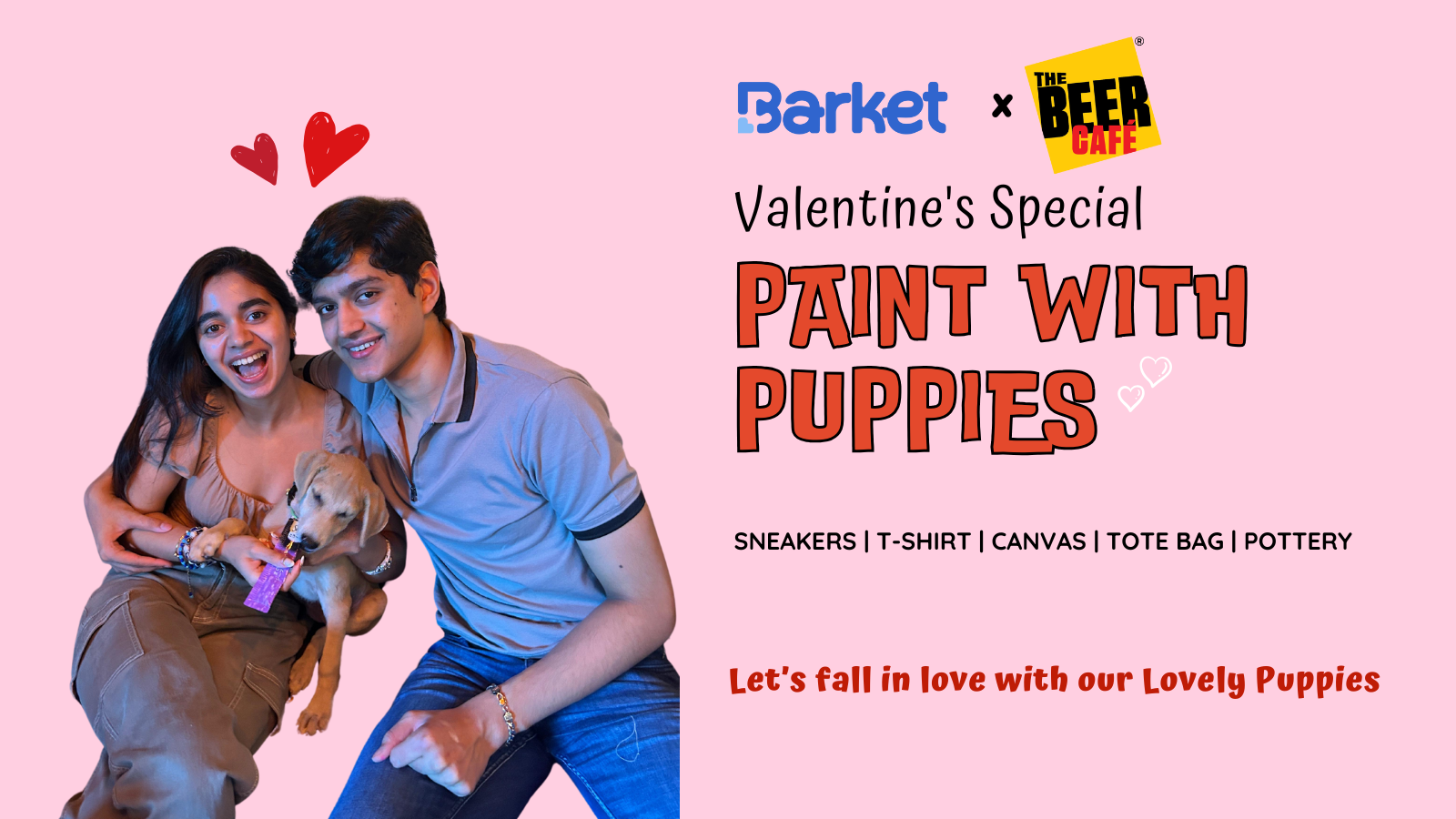 Insider District Website Inside Banner 6 Valentine's Special - Paint With Puppies | 9th Feb Sunday | The Beer Cafe, Punjabi Bagh