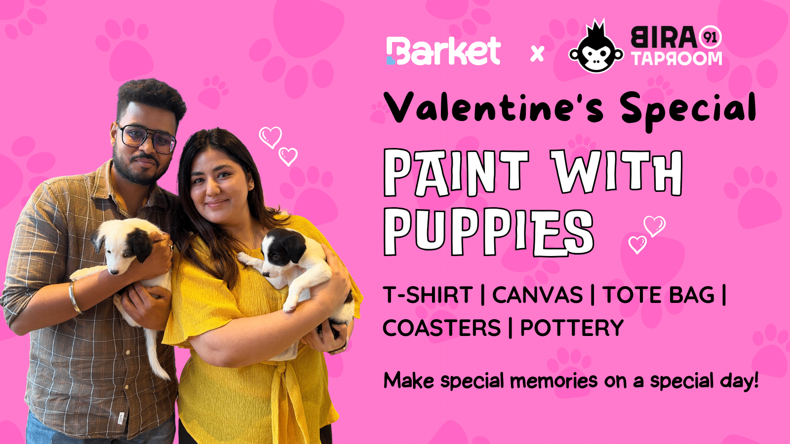 Valentine's Special - Paint with Puppies