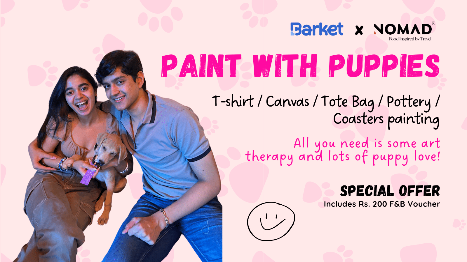 paint with puppies