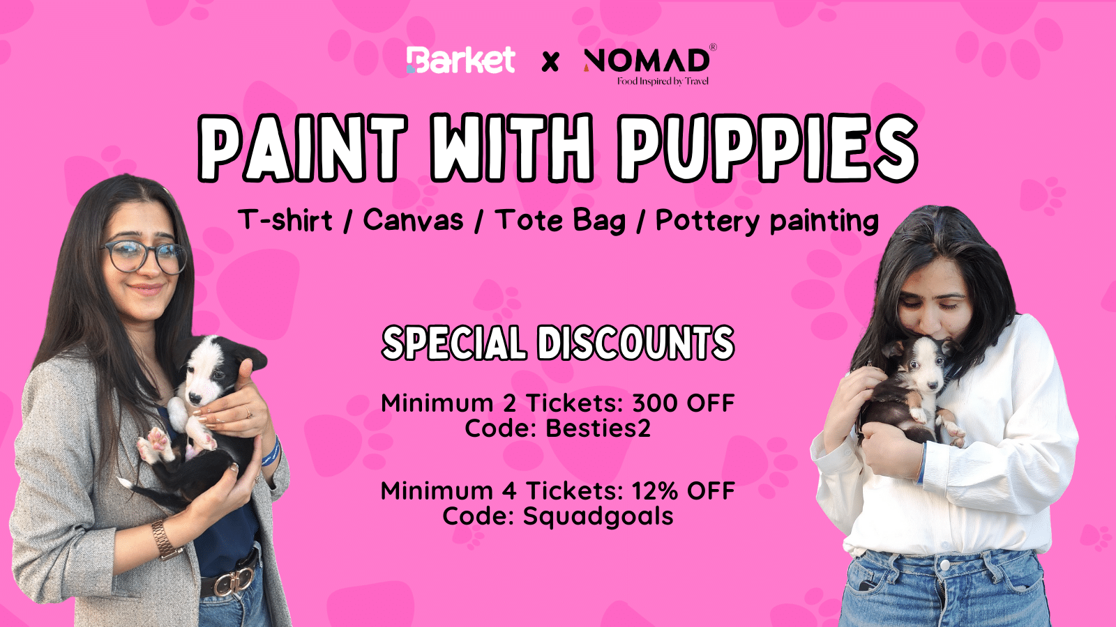 Paint With Puppies | 29th June 2025 Sunday | Nomad Pizza, Indiranagar 1 Paint With Puppies | 29th June 2025 Sunday | Nomad Pizza, Indiranagar Nomad 25th 1 Paint With Puppies | 29th June 2025 Sunday | Nomad Pizza, Indiranagar