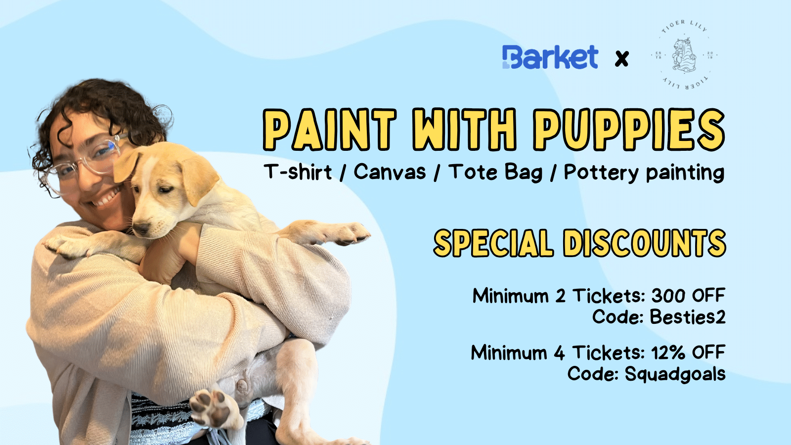 Website Insider Inside Banner 12 Paint With Puppies | 5th July 2025 Saturday | Tiger Lilly, Hyderabad